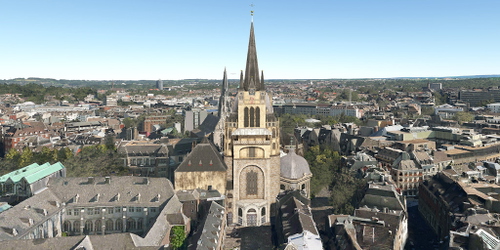 Ultralight Sightseeing - Germany - Aachen Cathedral