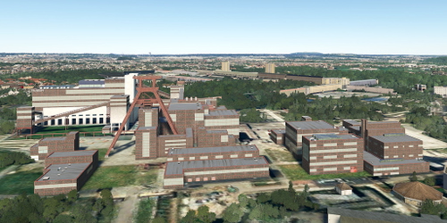 Ultralight Sightseeing - Germany - Essen - Zollverein Coal Mine Industrial Complex