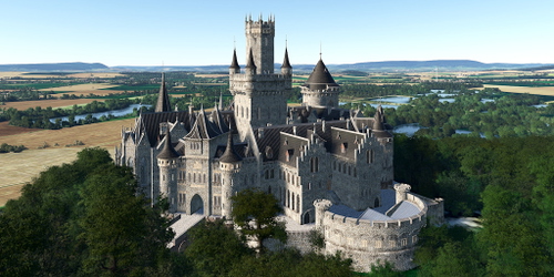 Ultralight Sightseeing - Germany - Nordstemmen - Marienburg Castle
