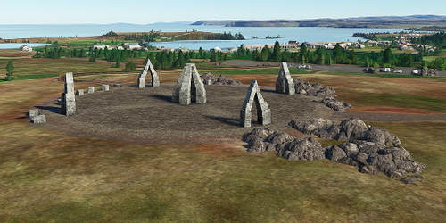 Ultralight Sightseeing - Iceland - Raufarhofn - Arctic Henge