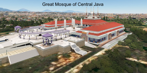 Ultralight Sightseeing - Indonesia - Semarang - Great Mosque - Lawang Sewu - Sam Poo Kong Temple
