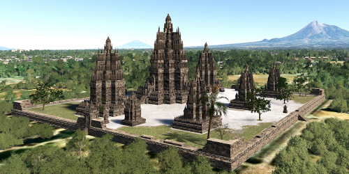 Ultralight Sightseeing - Indonesia - Yogyakarta - Prambanan Temple Compounds