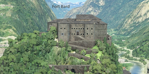Ultralight Sightseeing - Italy - Aosta Valley - Fort Bard