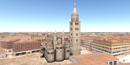 Ultralight Sightseeing - Italy - Modena - Cathedral of Modena