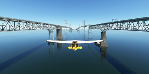 Ultralight Sightseeing - Maryland - Annapolis Seaplane Base - Chesapeake Bay Bridge - Amphibious