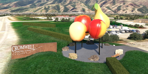 Ultralight Sightseeing - New Zealand - Cromwell - Short Flight, Small Town, Big Fruit