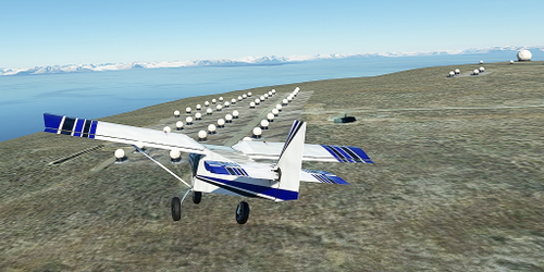 Ultralight Sightseeing - Norway - Svalbard - Global Seed Repository - Global Network Station