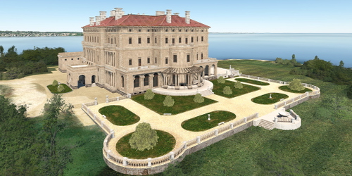 Ultralight Sightseeing - Rhode Island - Newport - Beavertail Lighthouse - The Breakers Mansion