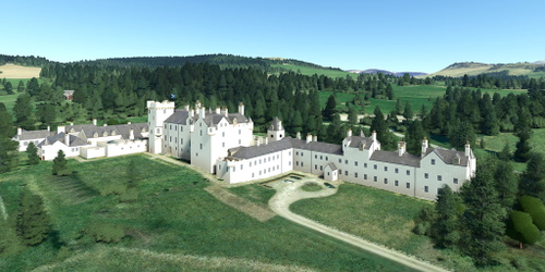 Ultralight Sightseeing - Scotland - Blair Atholl - Blair Castle