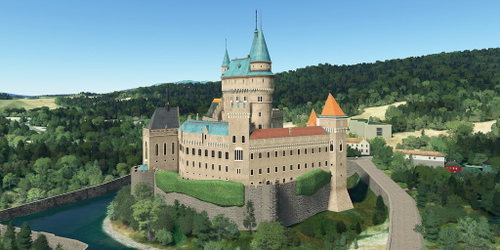 Ultralight Sightseeing - Slovakia - Bojnice Castle