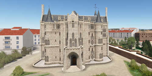Ultralight Sightseeing - Spain - Palace of Astorga
