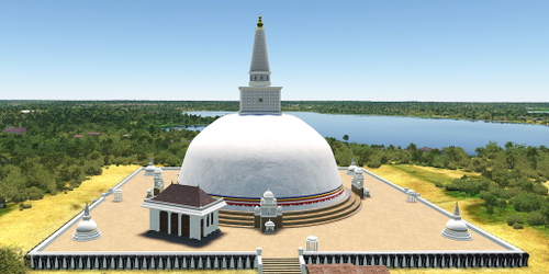 Ultralight Sightseeing - Sri Lanka - Anuradhapura - Ruwanwelisaya Stupa