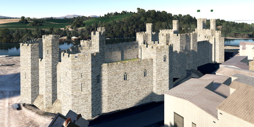 Ultralight Sightseeing - Wales - Gwynedd - Caernarfon Castle