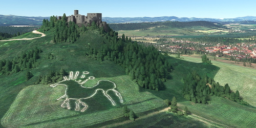 Ultralight Sightseeing - Slovakia - Spisske Podhradie - Spis Castle