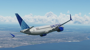 United 737 MAX (w/ Painted Winglets) - Bredok3D 737 thumbnail 1