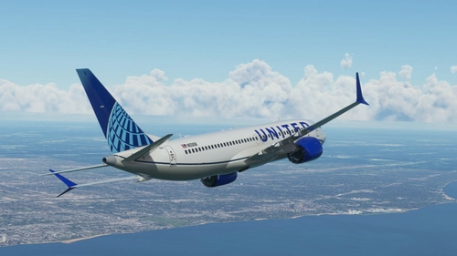 United 737 MAX (w/ Painted Winglets) - Bredok3D 737