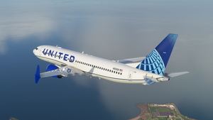 United 737 MAX (w/ Painted Winglets) - Bredok3D 737 thumbnail 4