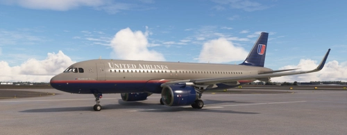 United Airlines Battleship Grey Livery