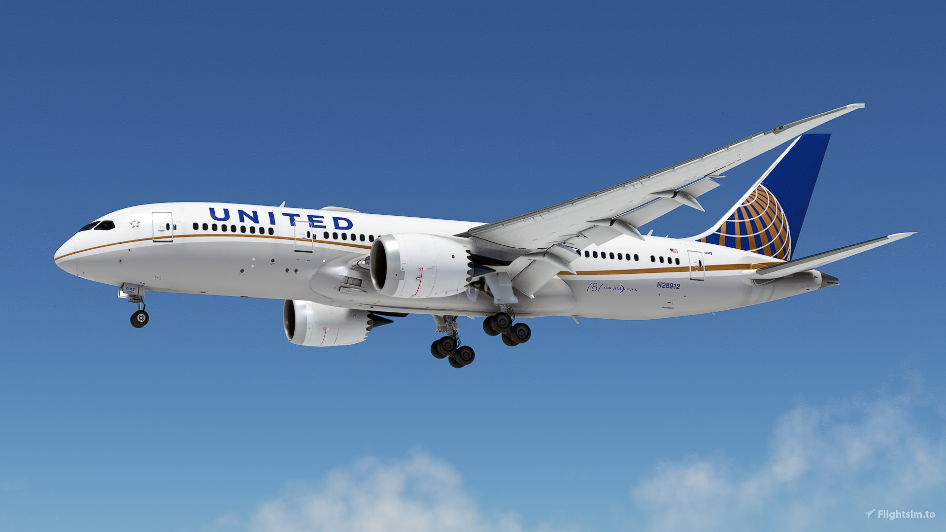 United Airlines N28912 | Kuro B787-8 v2 | (8K) for Microsoft 
