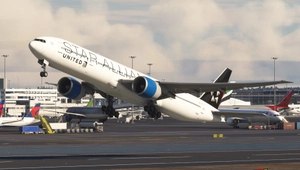 United Airlines Star Alliance Fictional  N218UA PMDG Boeing 777-300ER - 8K thumbnail 3