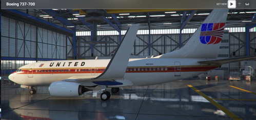 UNITED/ CONTINENTAL RETRO HYBRID PMDG Boeing 737-700