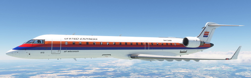 United Express Retro (Air Wisconsin) Aerosoft CRJ-700 V2
