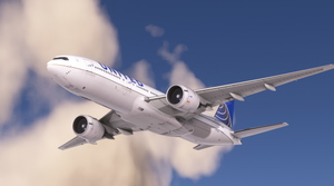 United (Gold Stripe) (N77019) - CS 777-200 thumbnail 4