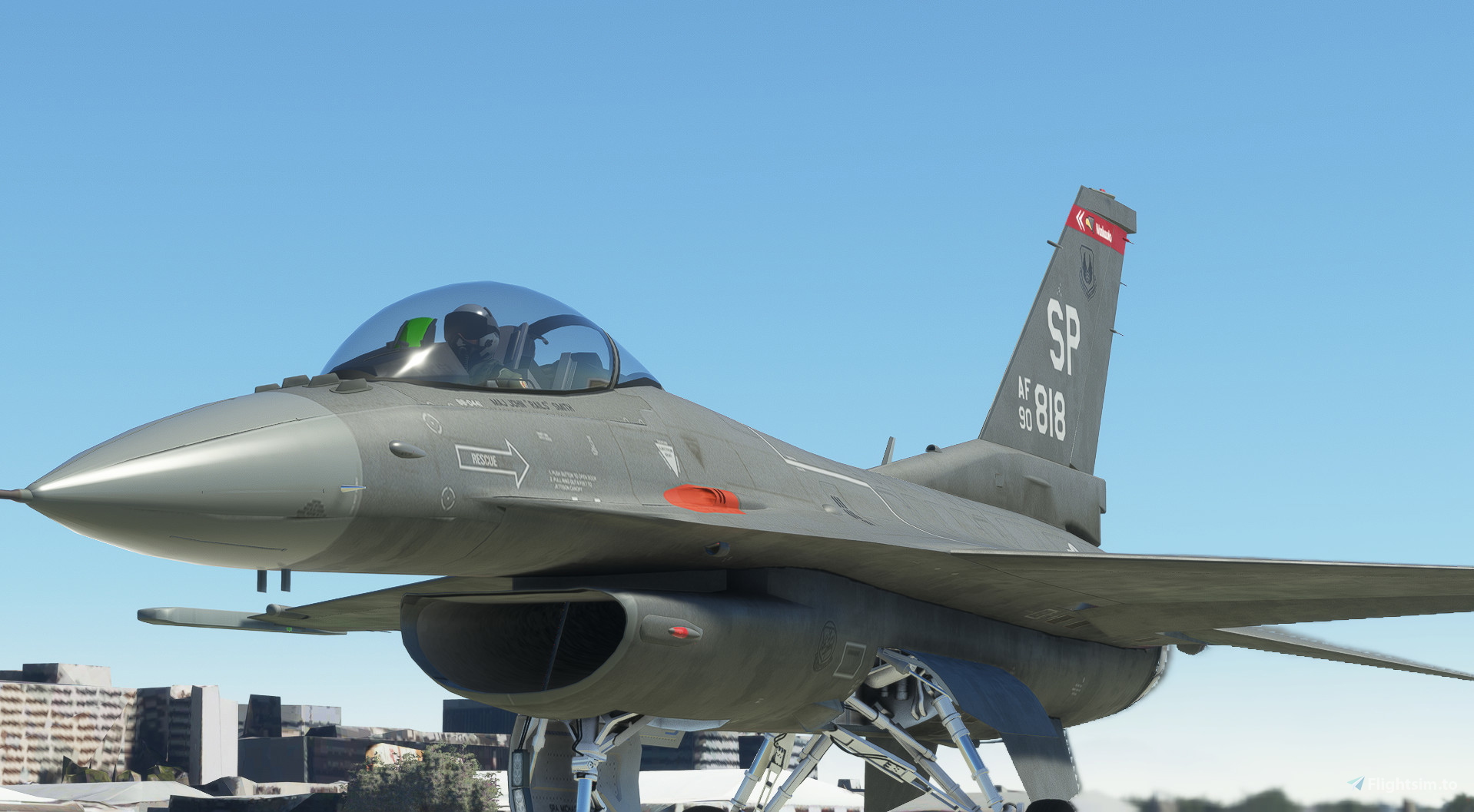 US Air Force F16C 52nd Fighter Squadron|SP818 のために Microsoft
