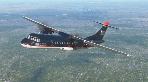 US Airways Express (Fictional - Old Colors) - Asobo ATR72-600