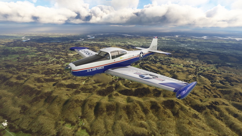 USAF (CF-EZI) livery for the payware NAVION B from HANGAR STUDIOS 713
