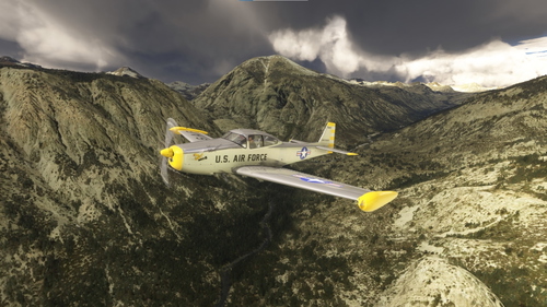 U.S.A.F. (N80V) livery for the payware RYAN NAVION B by HANGAR STUDIOS 713