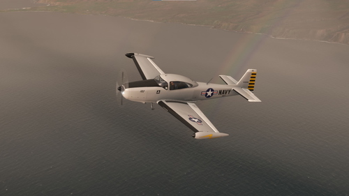 U.S.N. (N4226K) livery for the payware RYAN NAVION B from  HANGAR STUDIOS 713