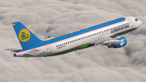 Uzbekistan Airways | Pack w/ Cabin | Fenixsim Airbus A320 v2 