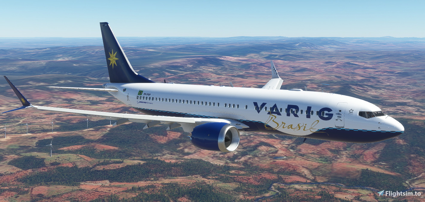 Varig VARIG 737 MAX pour Microsoft Flight Simulator | MSFS