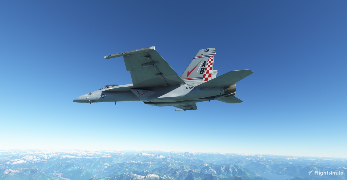 VFA-211 Livery for Asobo & SW F-18E для Microsoft Flight Simulator | MSFS