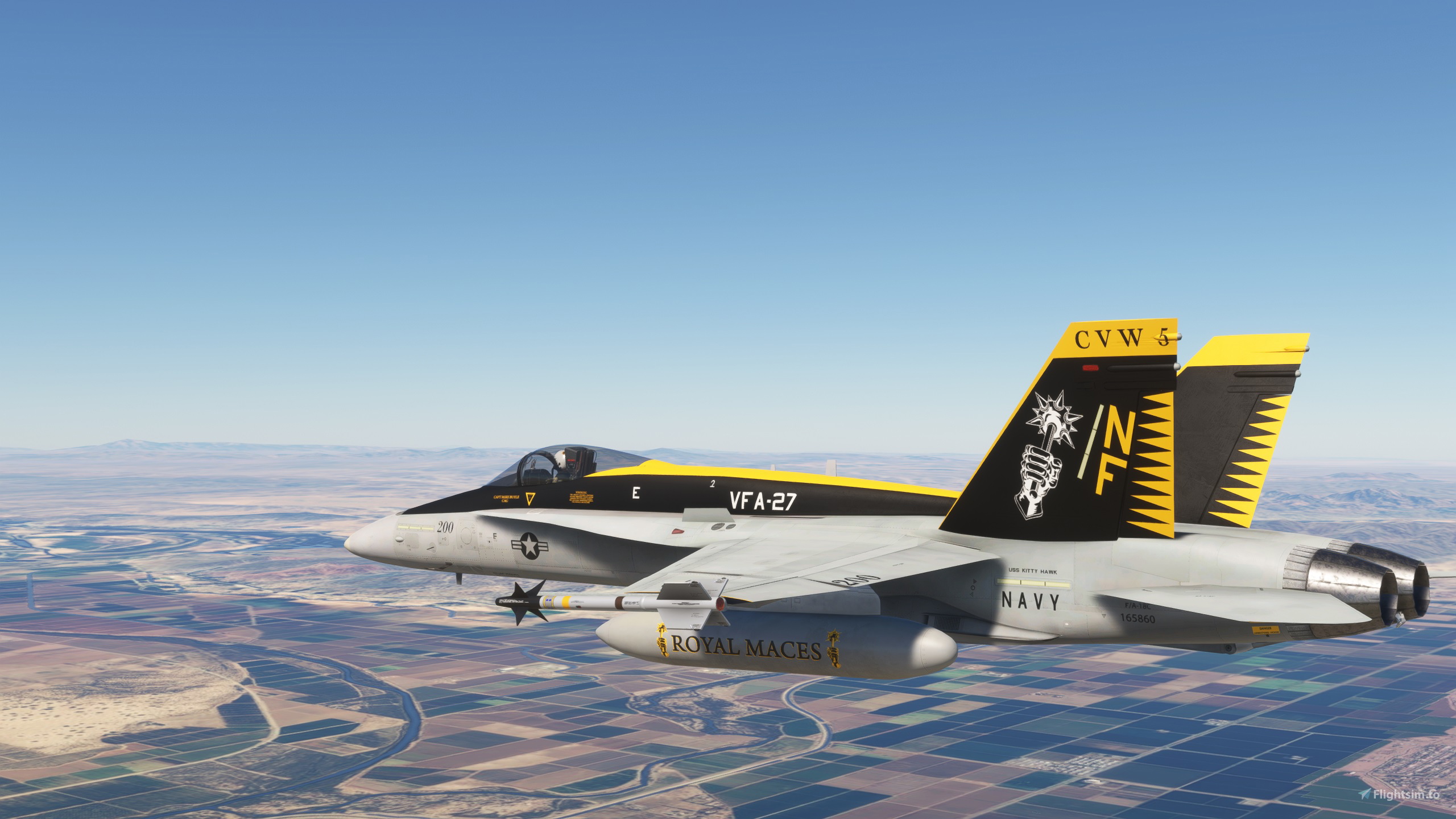 VFA-27 Royal Maces Package のために Microsoft Flight Simulator | MSFS