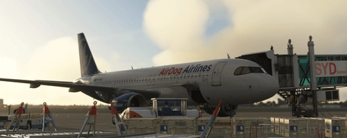 VH-TRO AirDog Airlines AUS A320-200 (Fenix Sim)