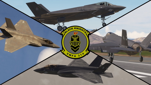 VMFA-314 "Black Knights" F-35C Livery Pack