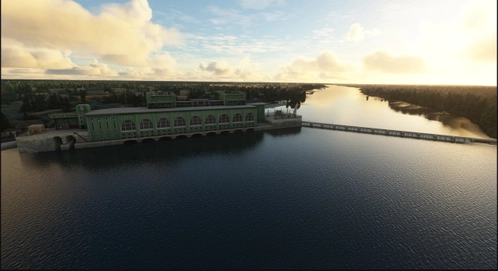 Volkhov Hydroelectric Station & Railway staton