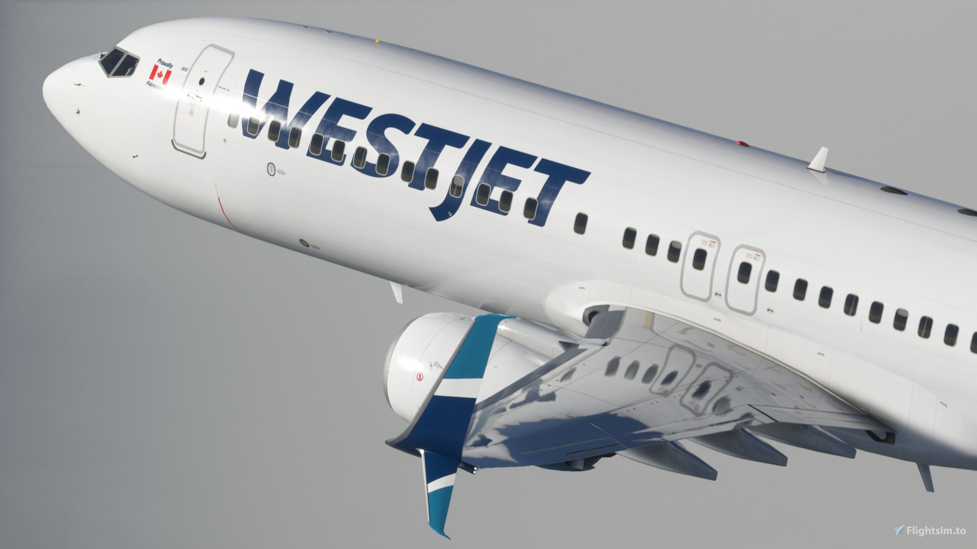 WestJet (C-GWRG) - PMDG 737-800 - Image 1
