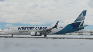 WestJet Cargo (C-GWJE) - PMDG 737-800BCF thumbnail 2