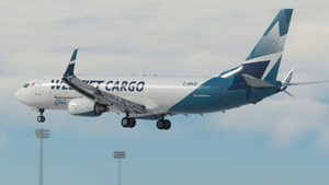 WestJet Cargo (C-GWJE) - PMDG 737-800BCF thumbnail 4