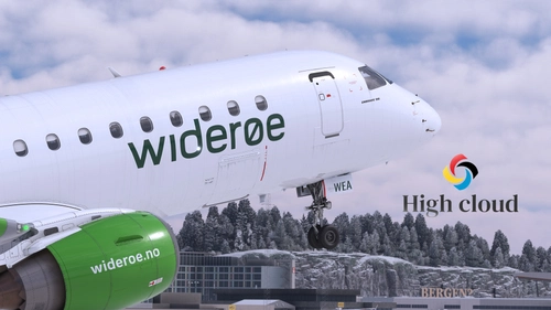 Wideroe Embraer E190 LN-WEA- FlightSim Studio