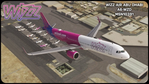 Wizz Air Abu Dhabi A321NEO A6-WZD (8K)