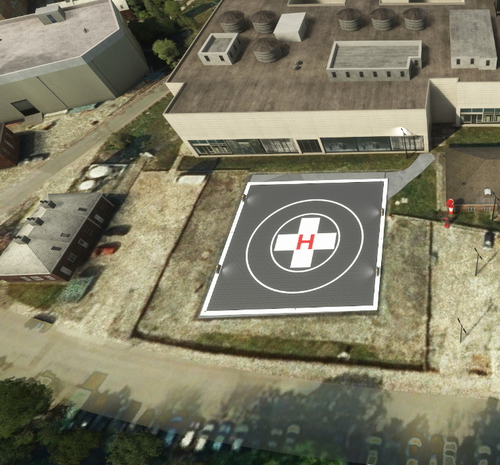Wythenshawe hospital helipad