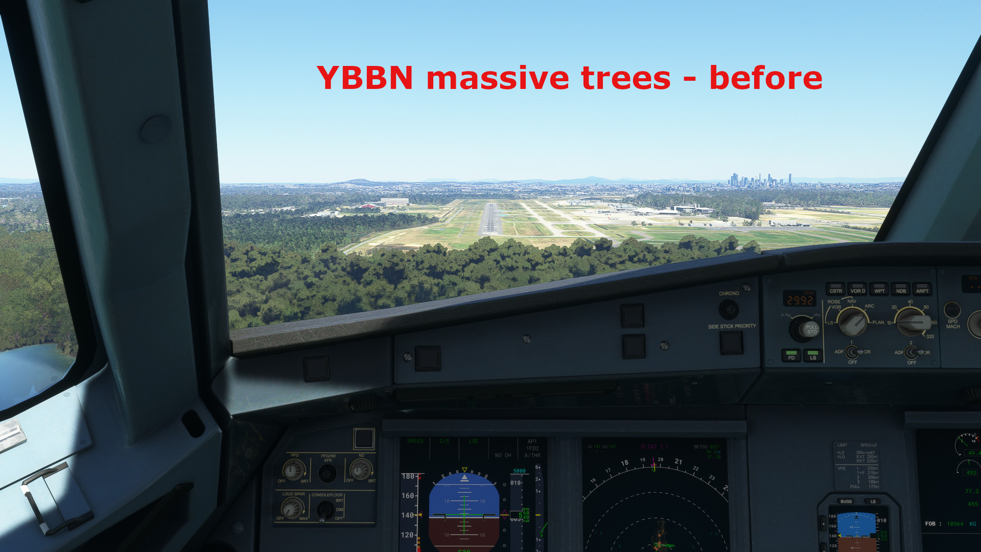 YBBN Brisbane oversize trees fix - Image 1