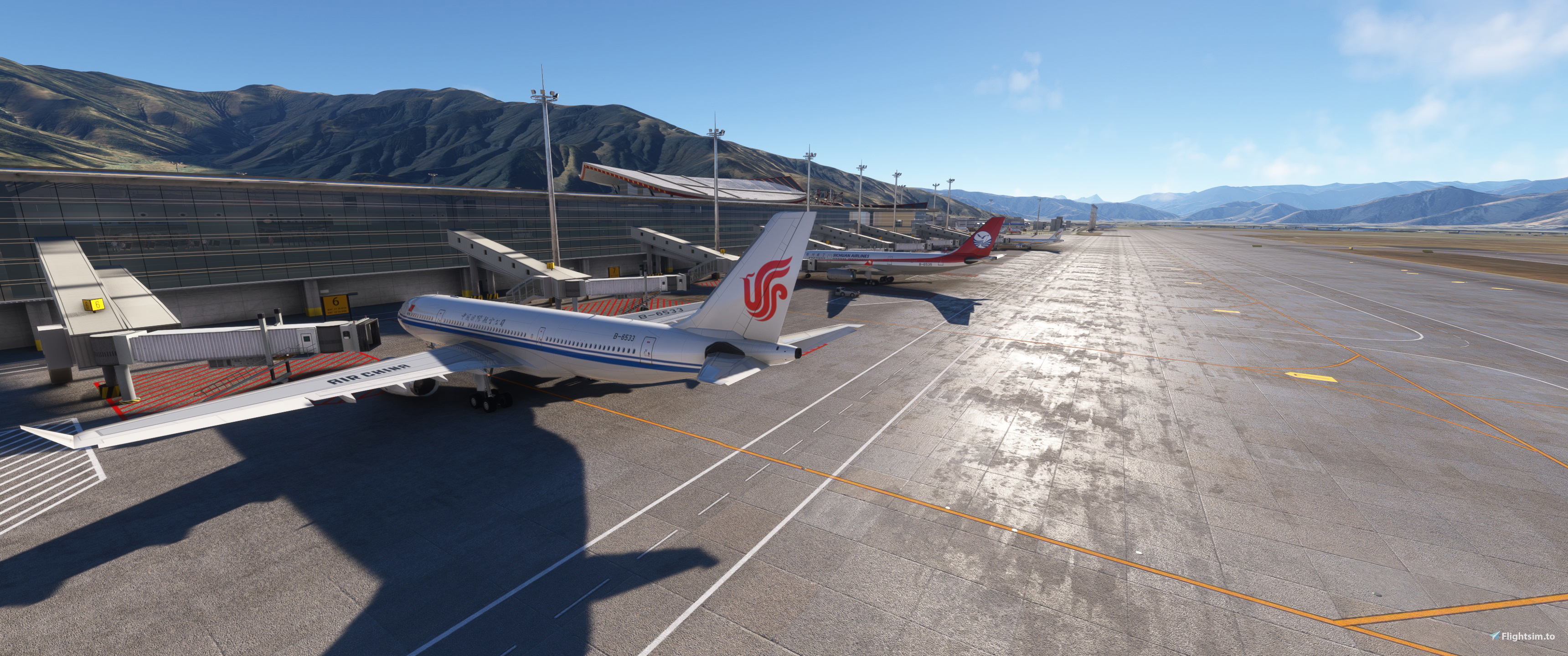 ZULS Lhasa Gonggar Static aircrafts (SamScene3D + enhancement