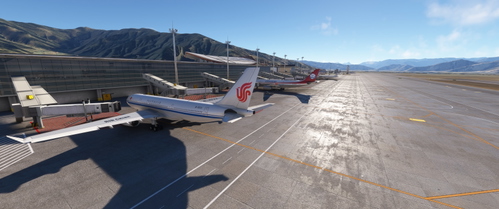 ZULS Lhasa Gonggar Static aircrafts (SamScene3D + enhancement)