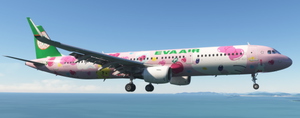  Eva Air Pinky Jet B-16217 | A321 | CFM Sharklets (4K+8K) | FenixSim A321  thumbnail 1