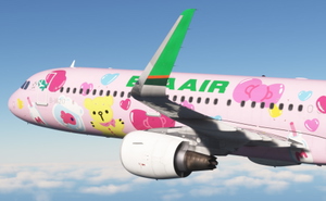  Eva Air Pinky Jet B-16217 | A321 | CFM Sharklets (4K+8K) | FenixSim A321  thumbnail 2